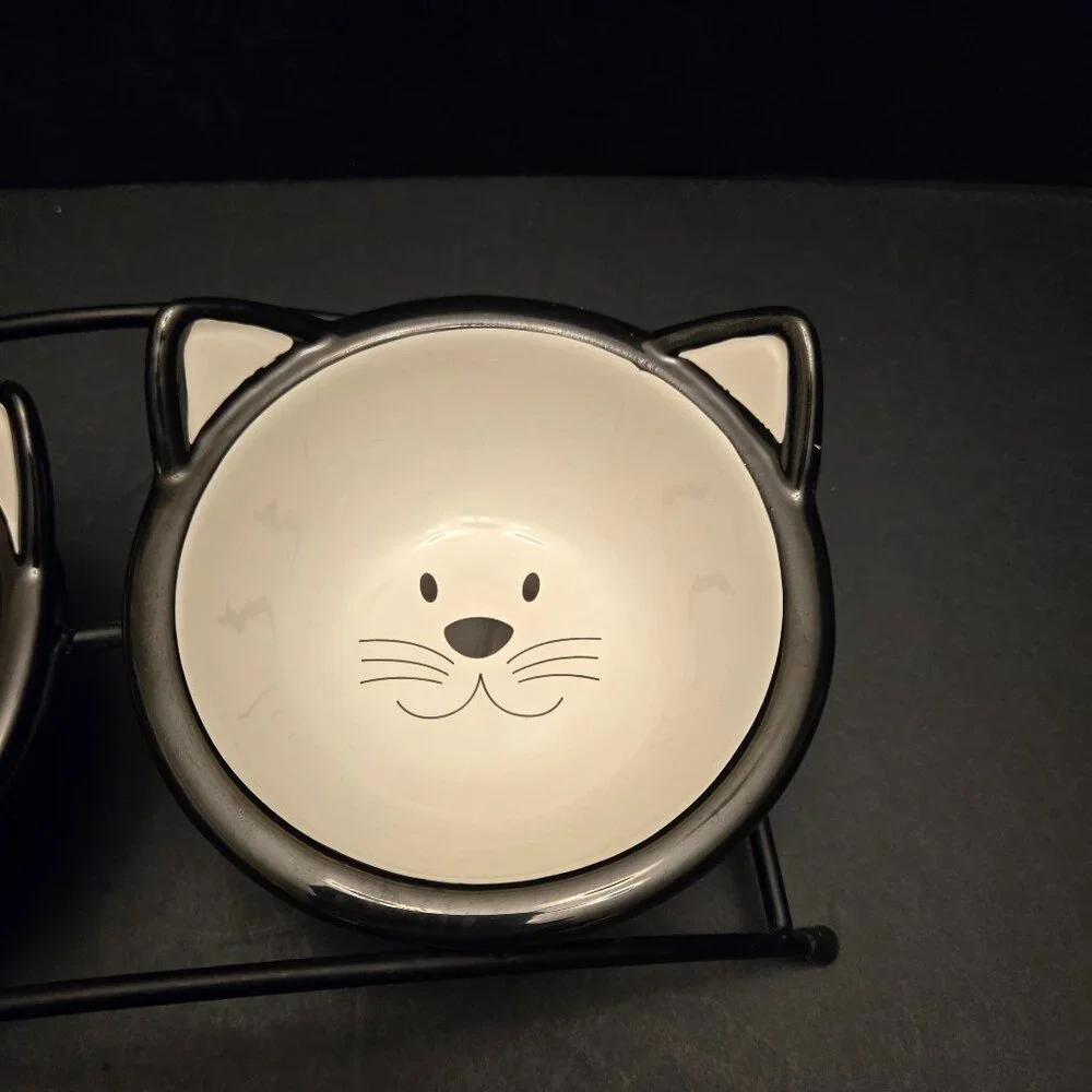 RAISED CAT FOOD BOWLS